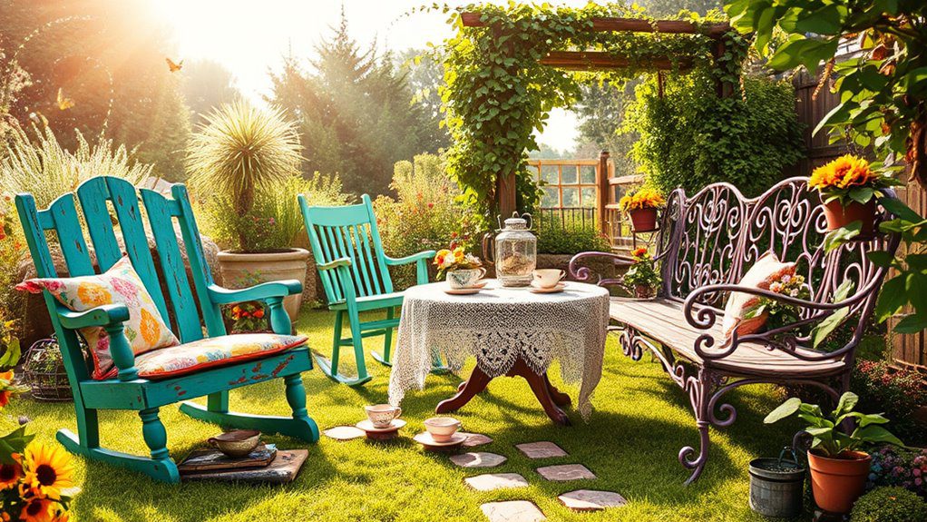 charming eclectic outdoor furniture