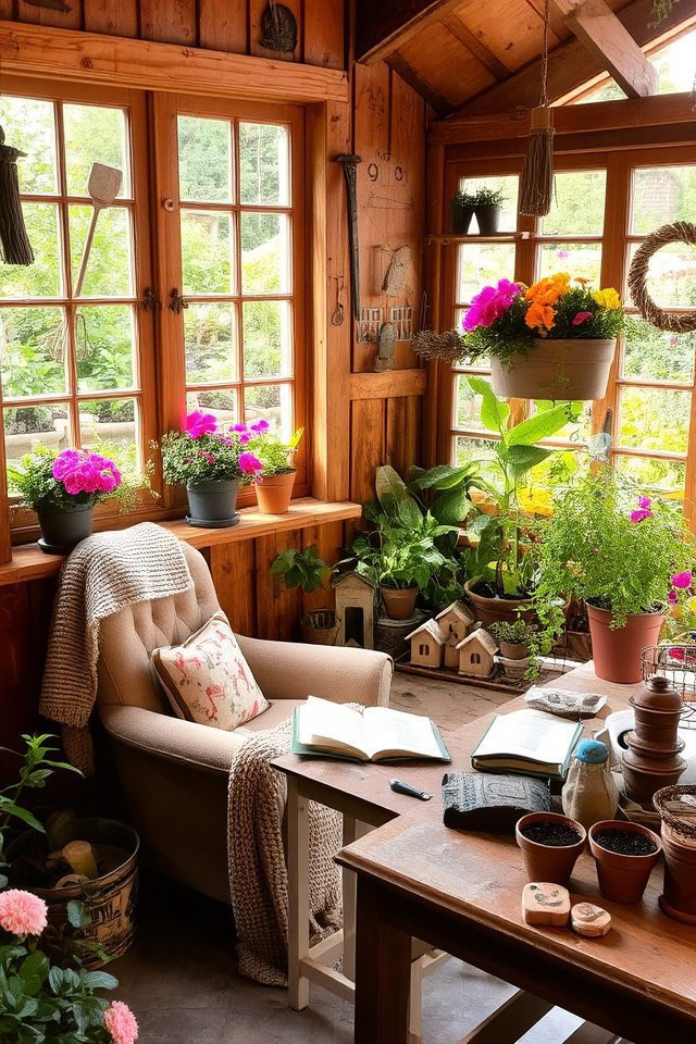 charming garden potting retreat