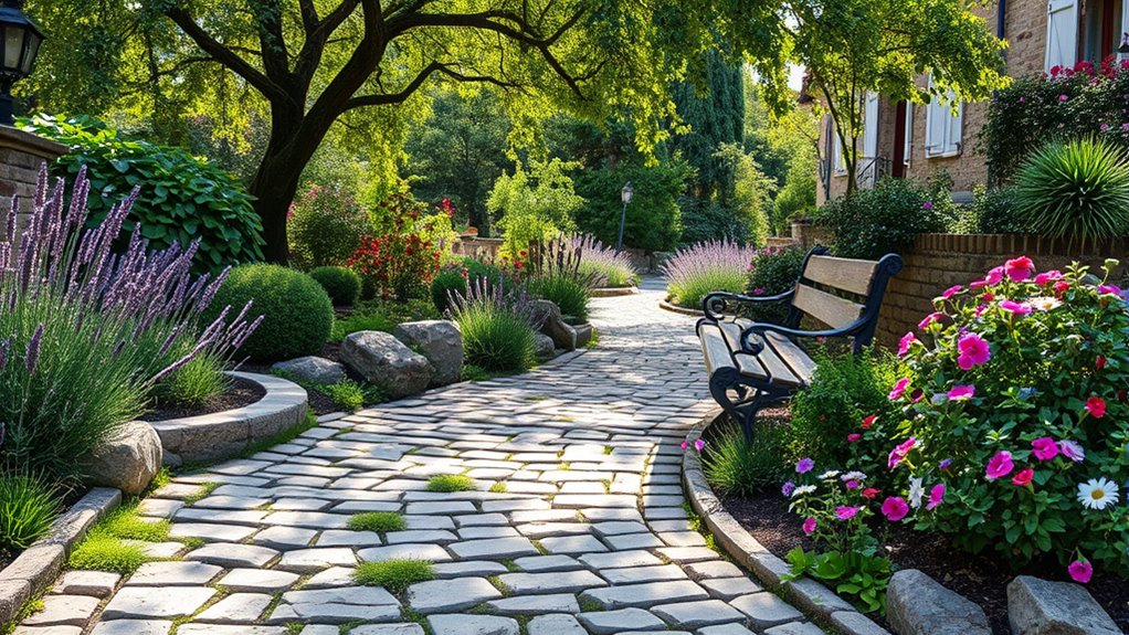 charming natural stone pathways