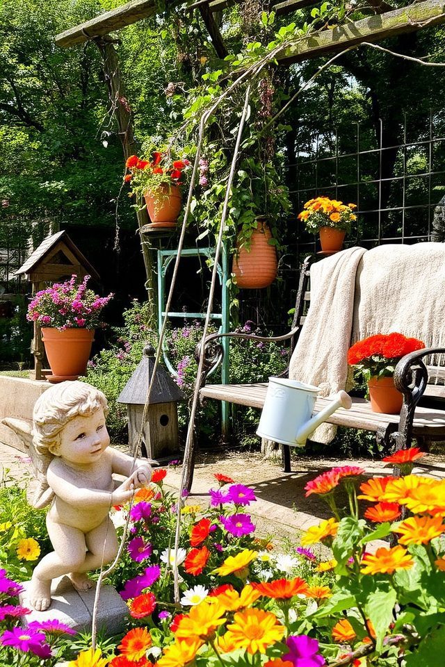 charming nostalgic garden decor