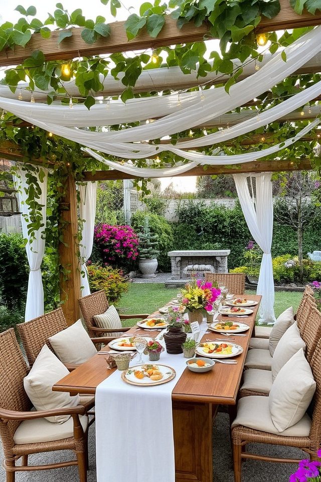charming outdoor dining experience