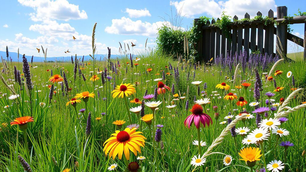 charming rustic wildflower meadows