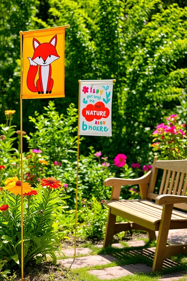 charming seasonal garden flags