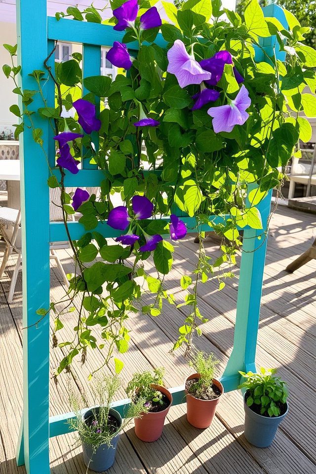 charming vertical plant display