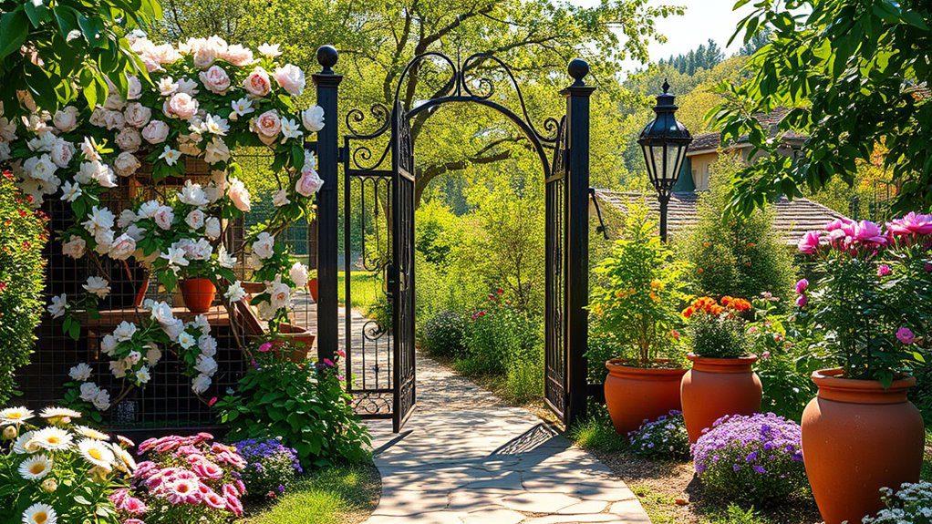 charming vintage garden entrance