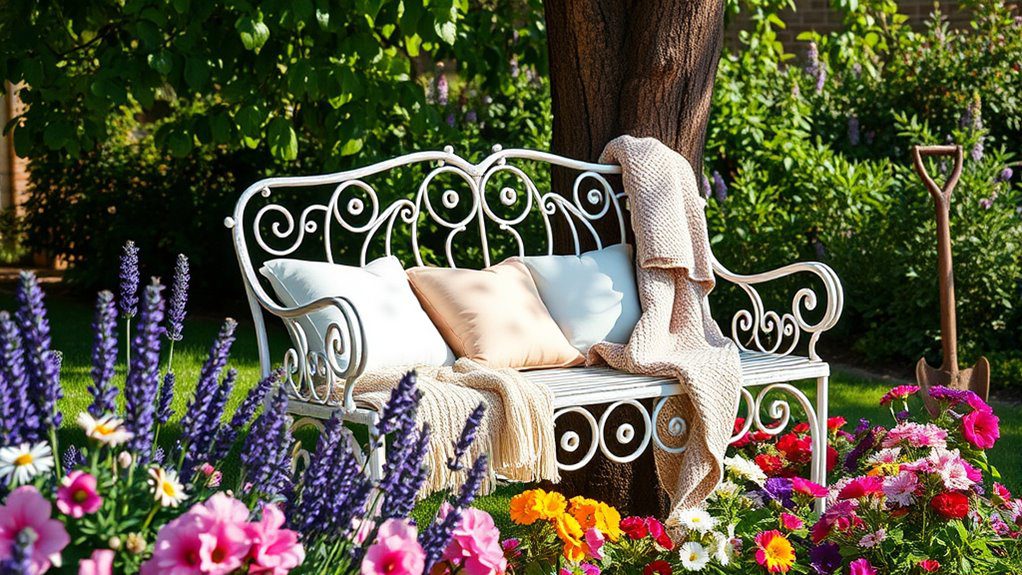 charming vintage garden seating