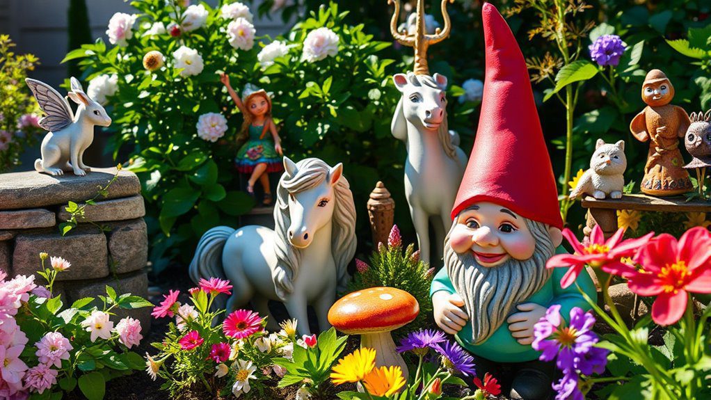 charming whimsical garden sculptures