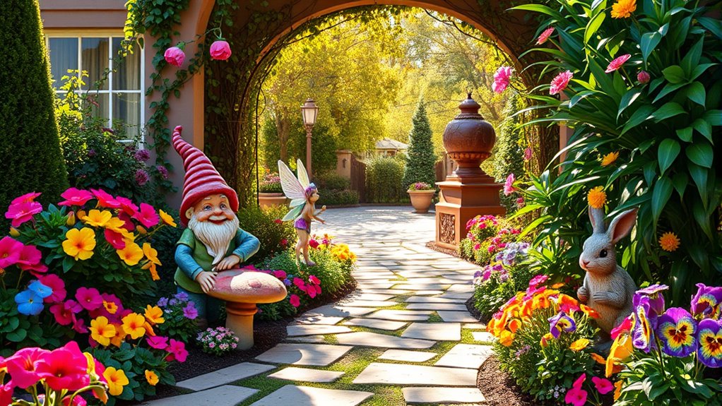 charming whimsical garden sculptures