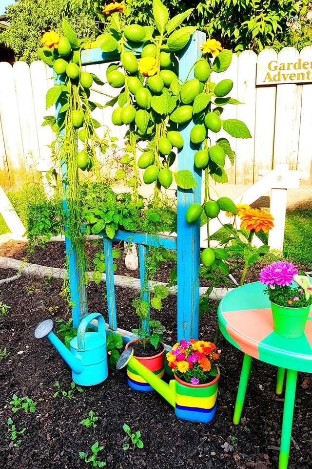 children s gardening teamwork project