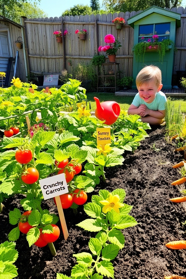 children s vegetable garden project