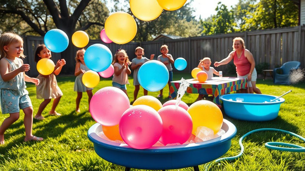 chilled water balloon toss