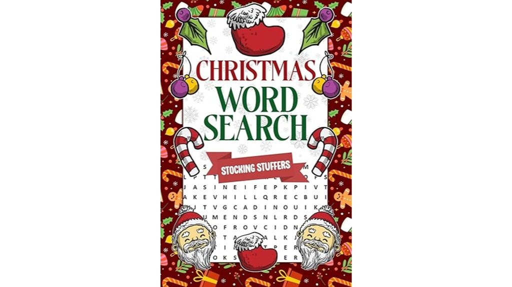 christmas themed word search activity