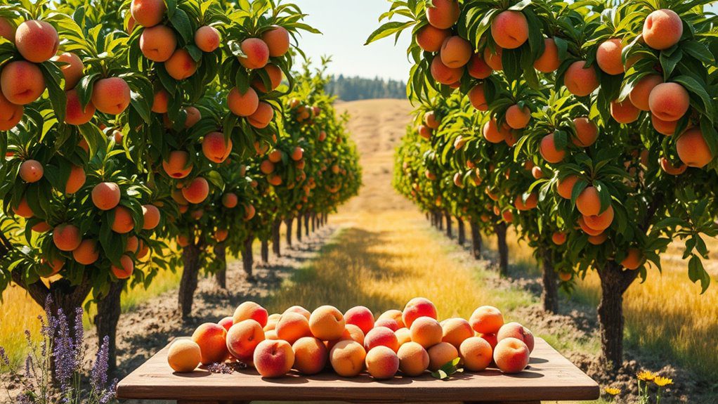 circular peach tree layout