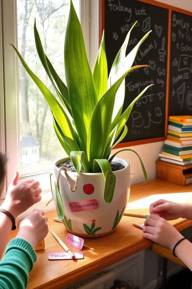 classroom mascot plant care