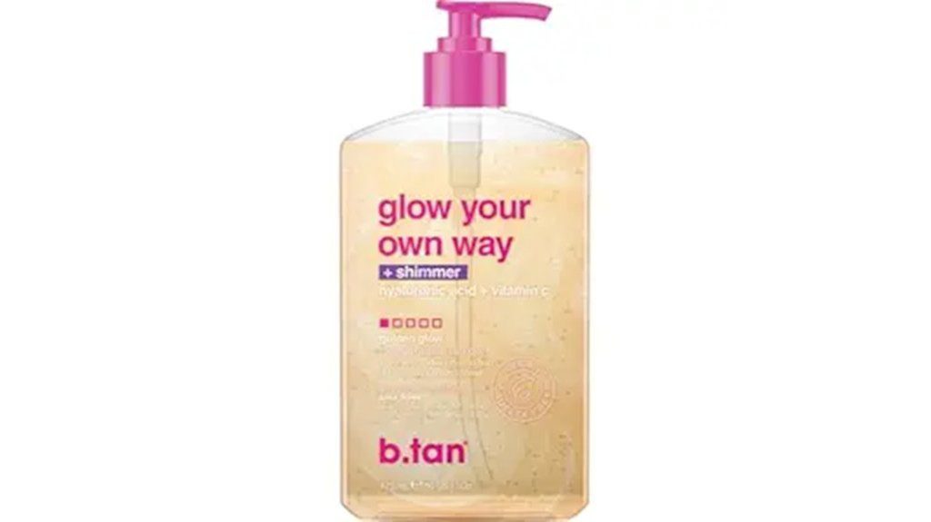 clear gradual self tan gel