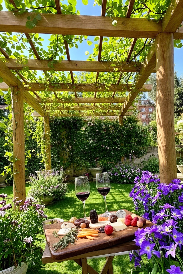 climbing vines enhance pergola