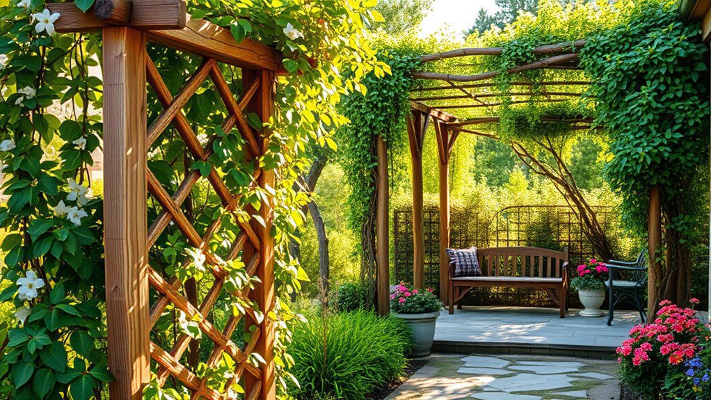 climbing vines support structures