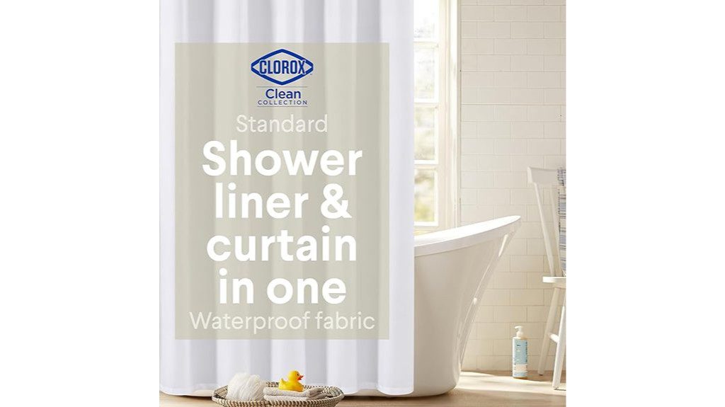 clorox shower curtain liner