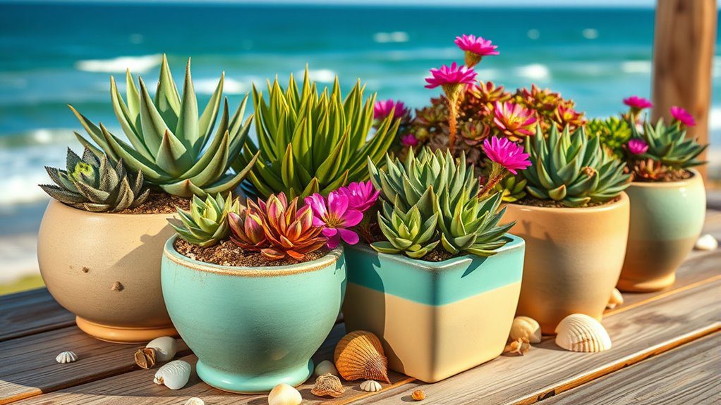 coastal container garden design
