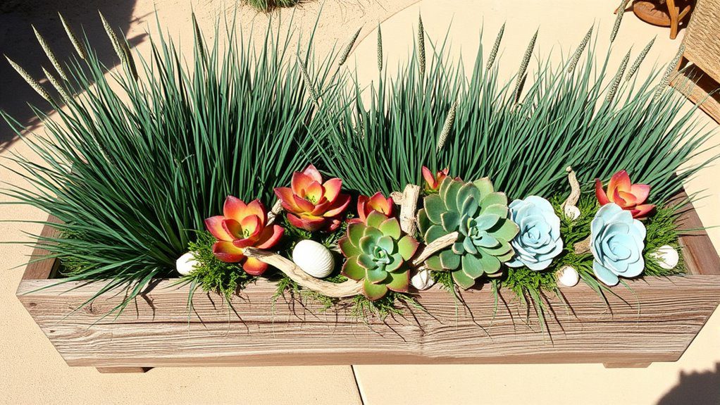 coastal planter arrangement ideas