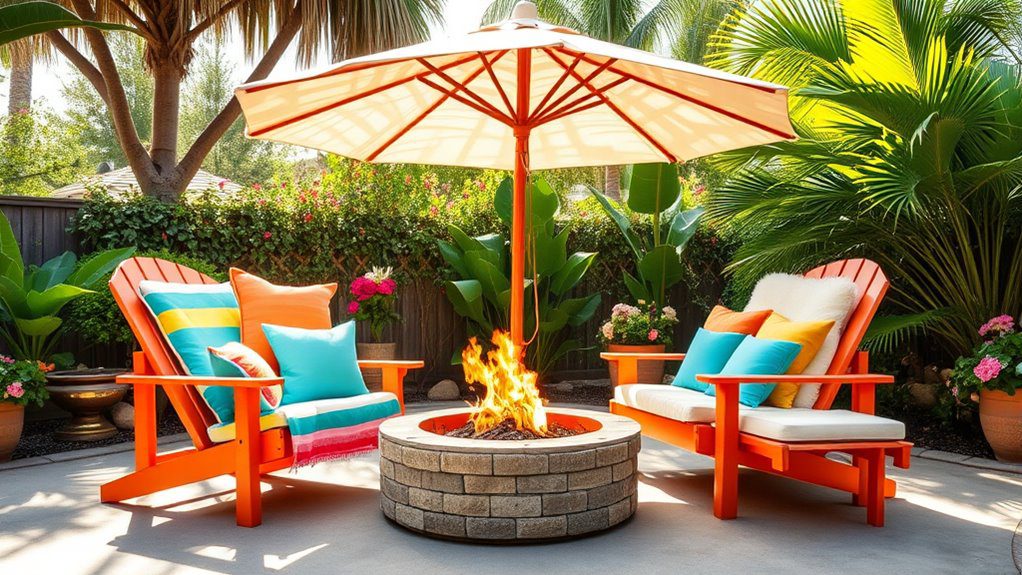 coastal relaxation garden seating