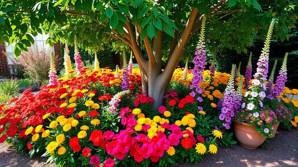 colorful annuals enhance gardens