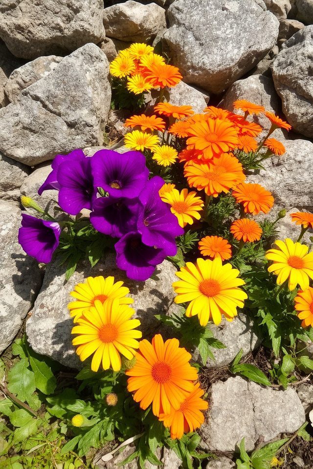 colorful annuals for rock gardens