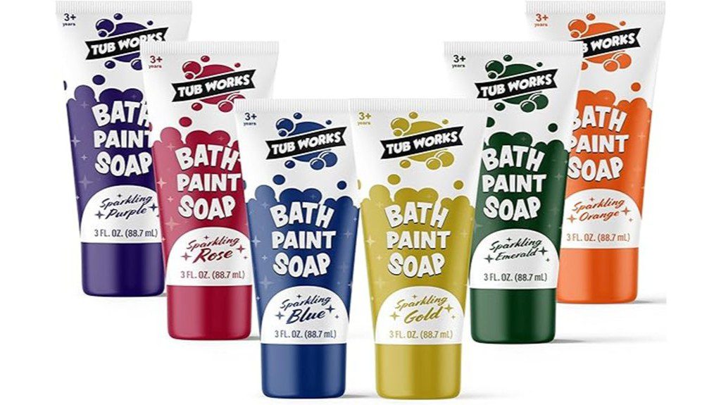 colorful bath time fun