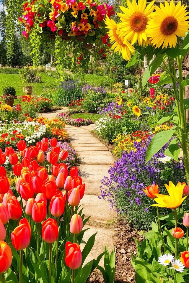 colorful blooms transform gardens