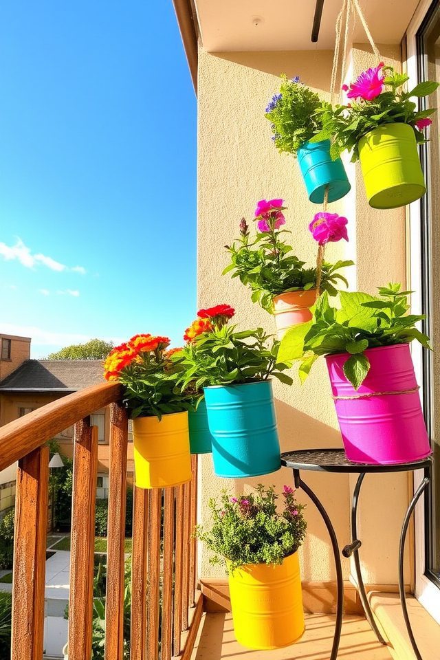 colorful eco friendly planters