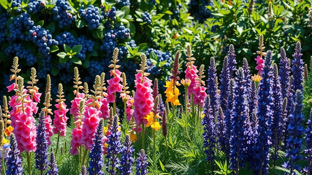 colorful edible landscape borders