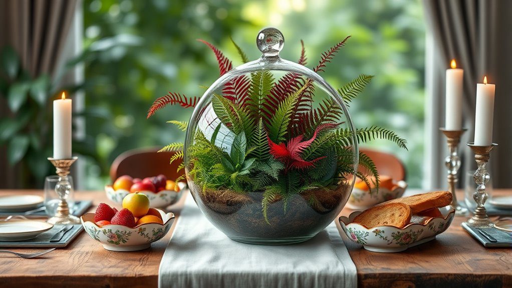 colorful ferns for decor