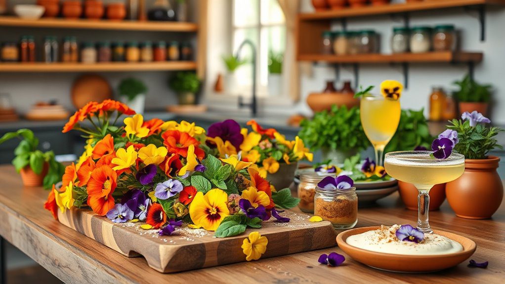 colorful flavorful edible flowers