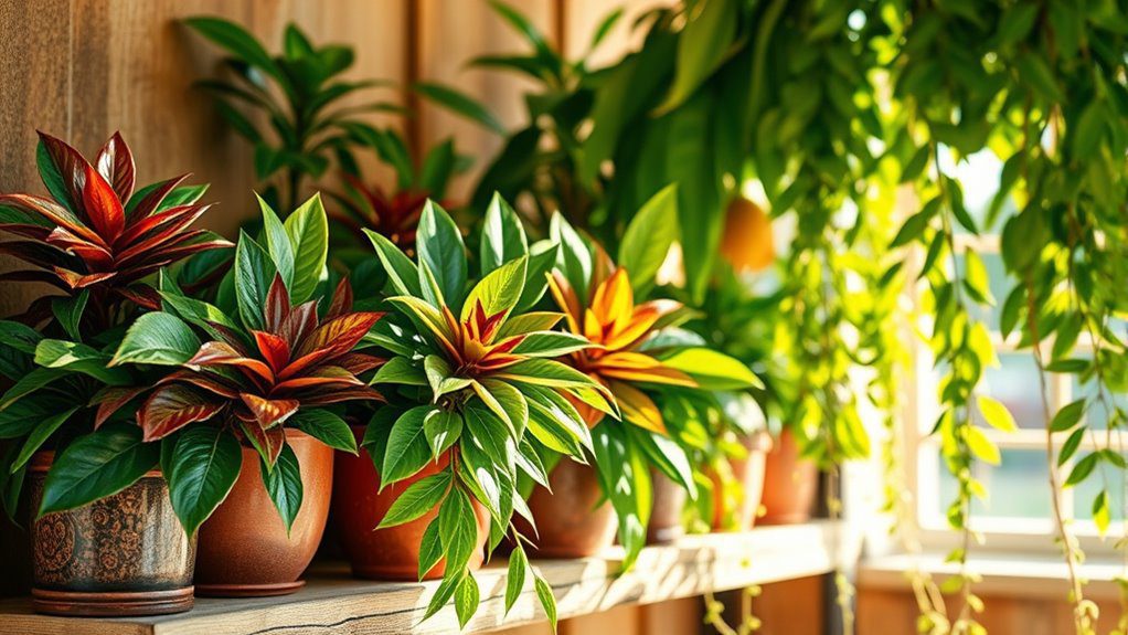 colorful foliage enhances spaces