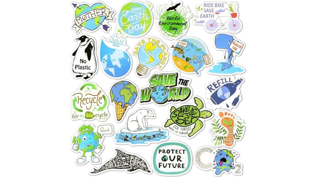 colorful kids eco stickers