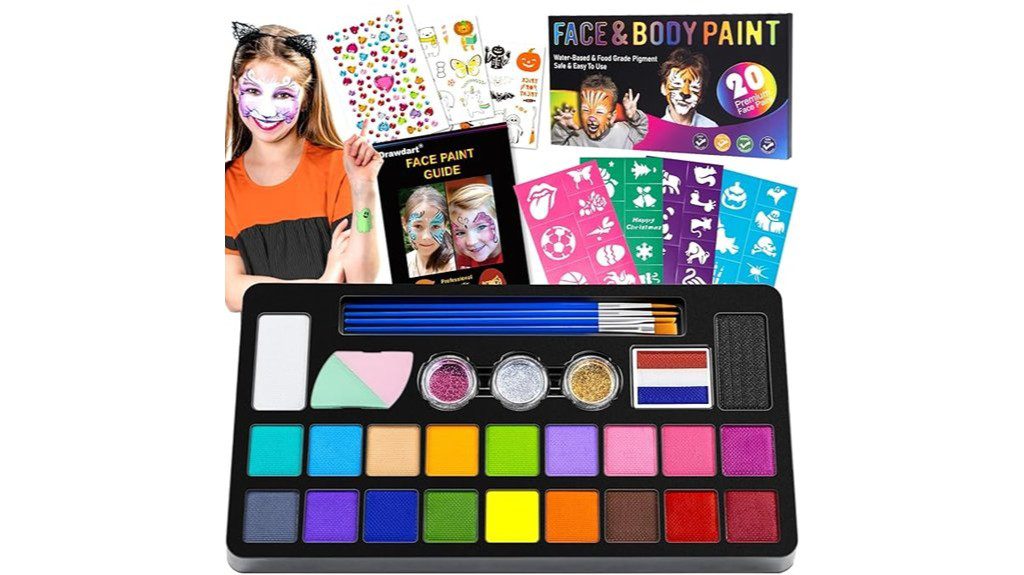 colorful kids face painting