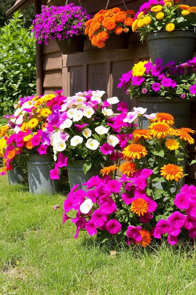 colorful low maintenance garden blooms
