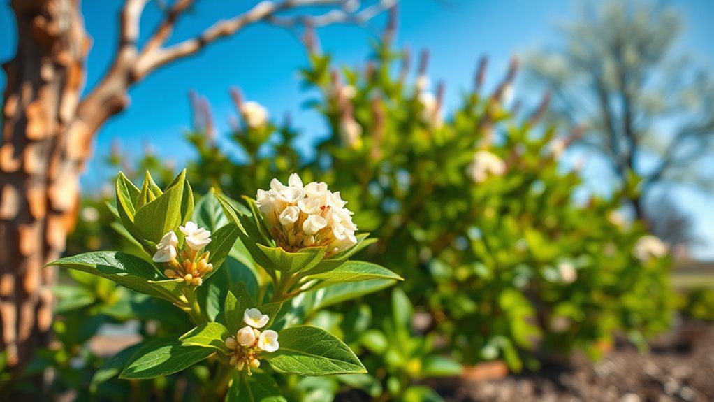 colorful low maintenance garden shrub