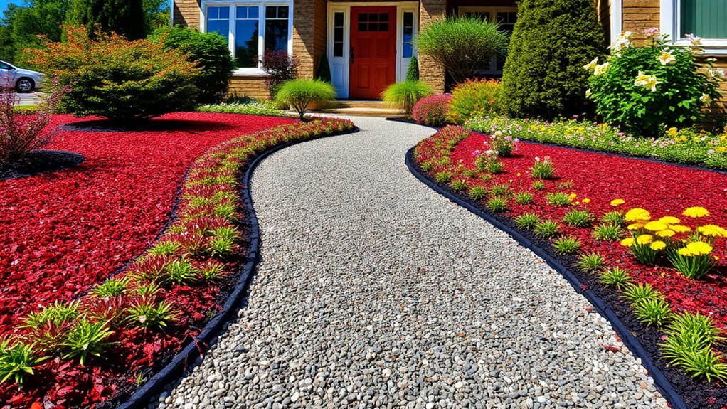 colorful mulch vibrant ground cover