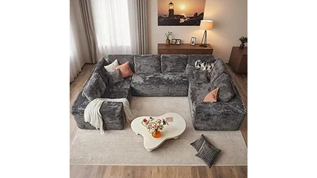comfortable cloud sectional couch