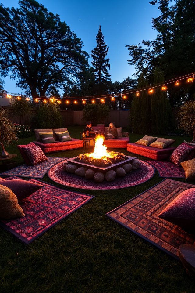 comfortable outdoor gathering space