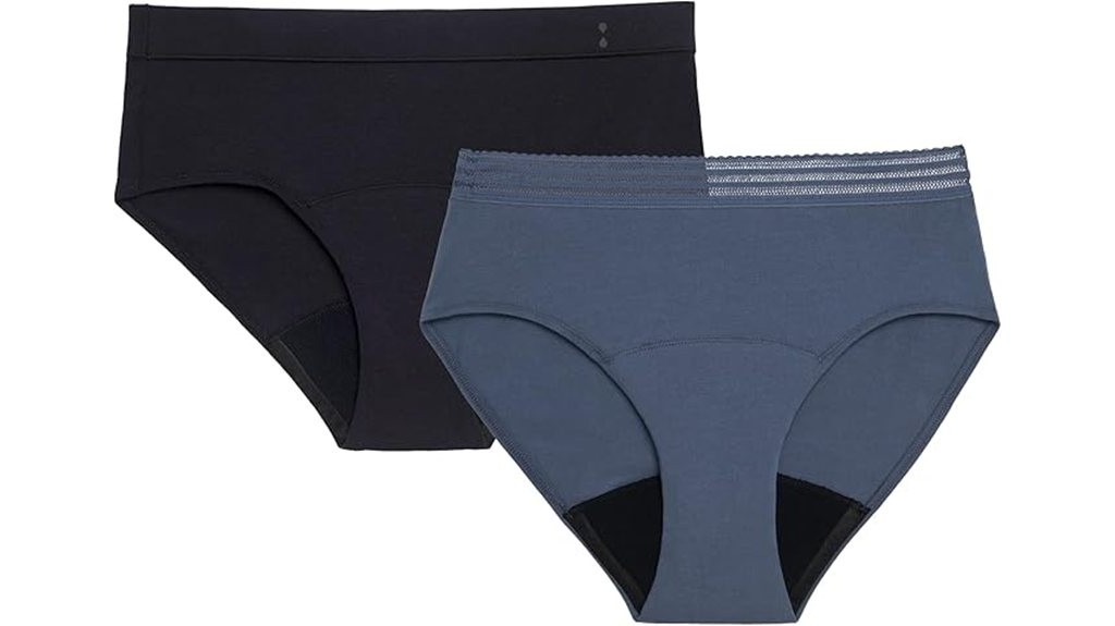 comfortable period underwear pack