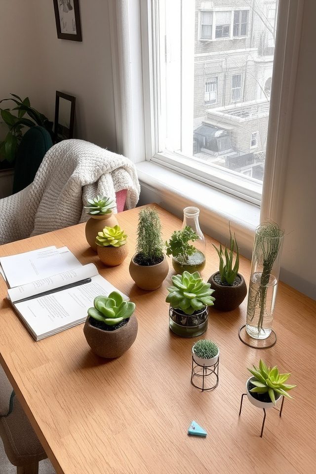 compact greenery for workspaces