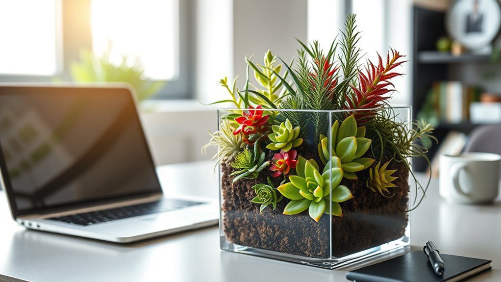 compact office greenery solution