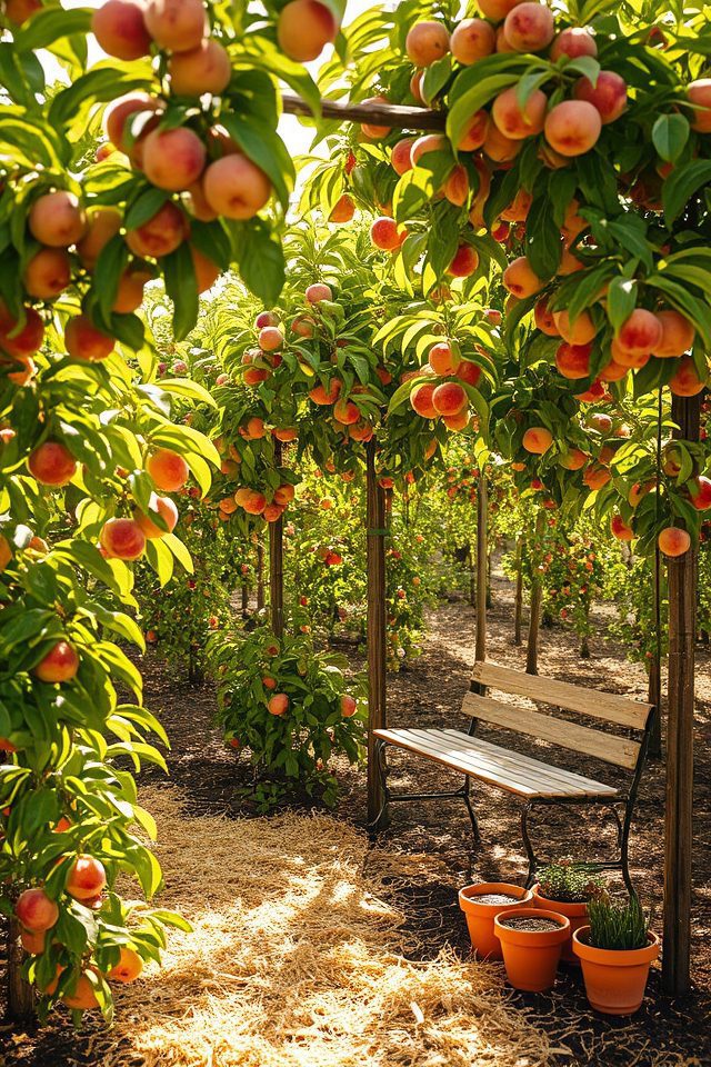 compact peaches for small orchards