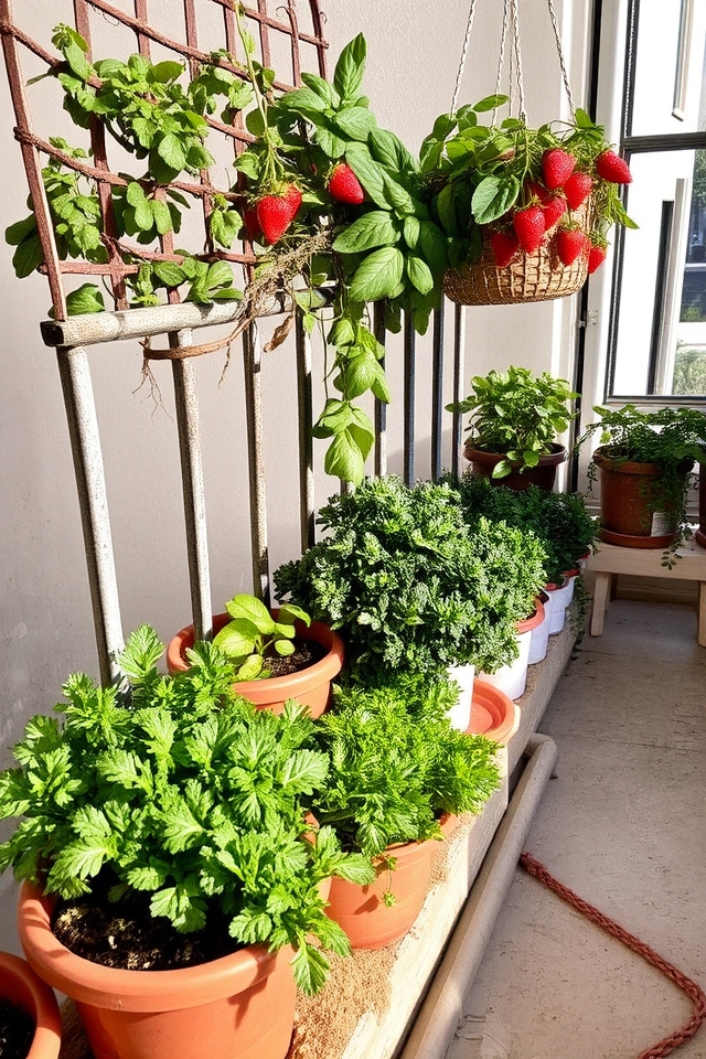 compact plants drainage vertical space sunlight