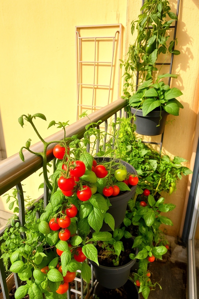 compact vertical vegetable gardens