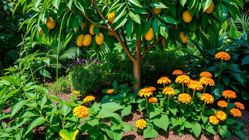 companions for mango trees