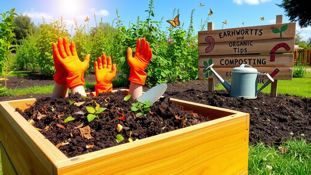 composting teamwork environmental stewardship