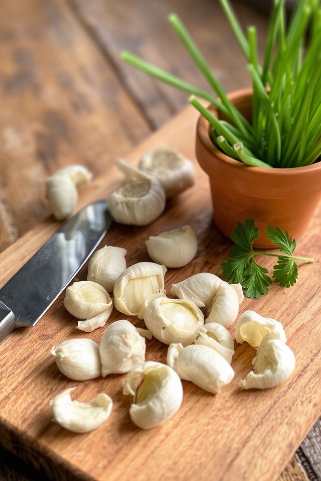 container gardening for garlic